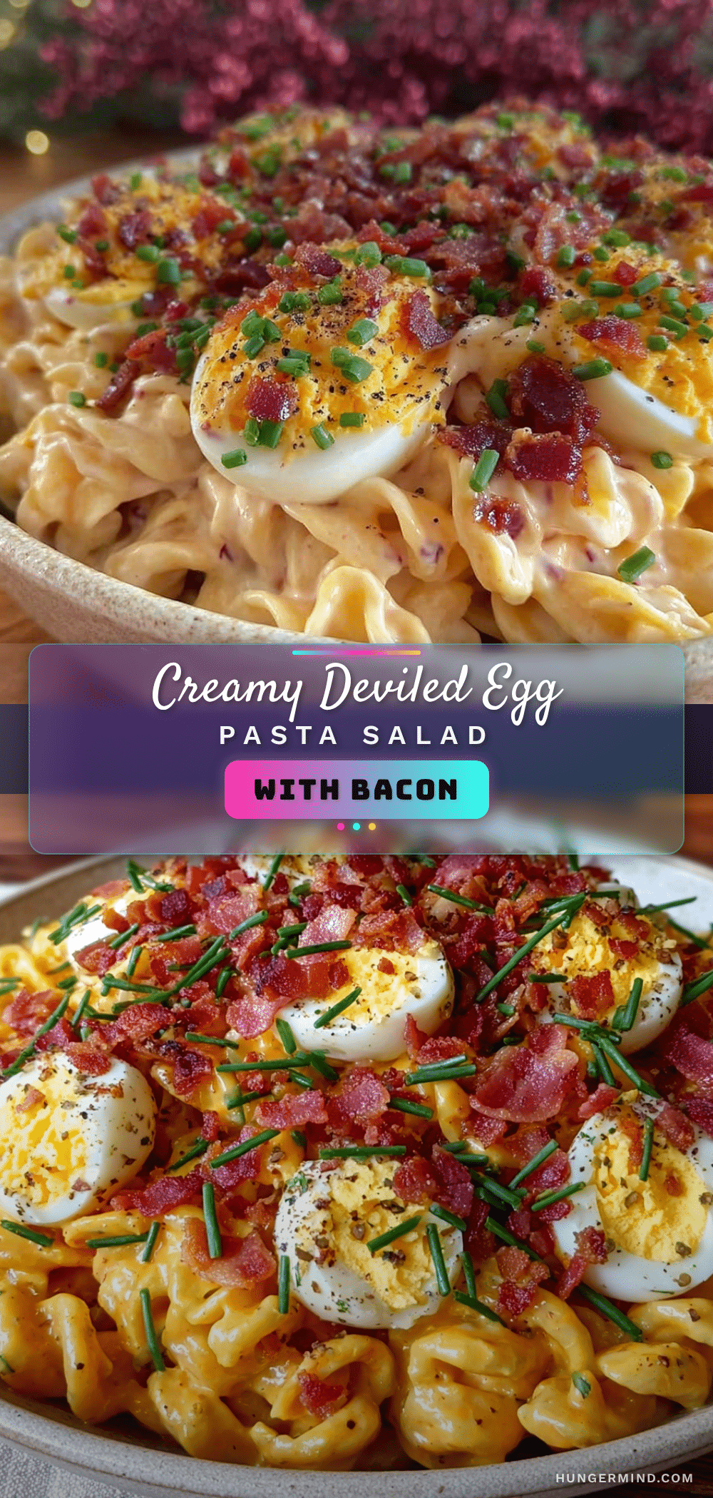 creamy deviled egg pasta salad recipe