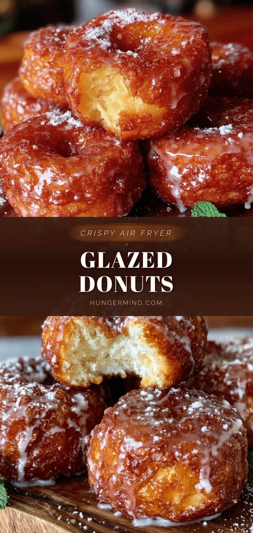crispy air fryer glazed donuts recipe