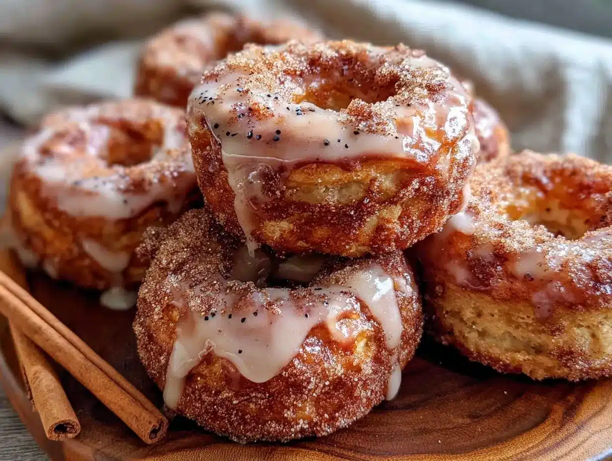 crispy baked cinnamon sugar donuts preparation steps