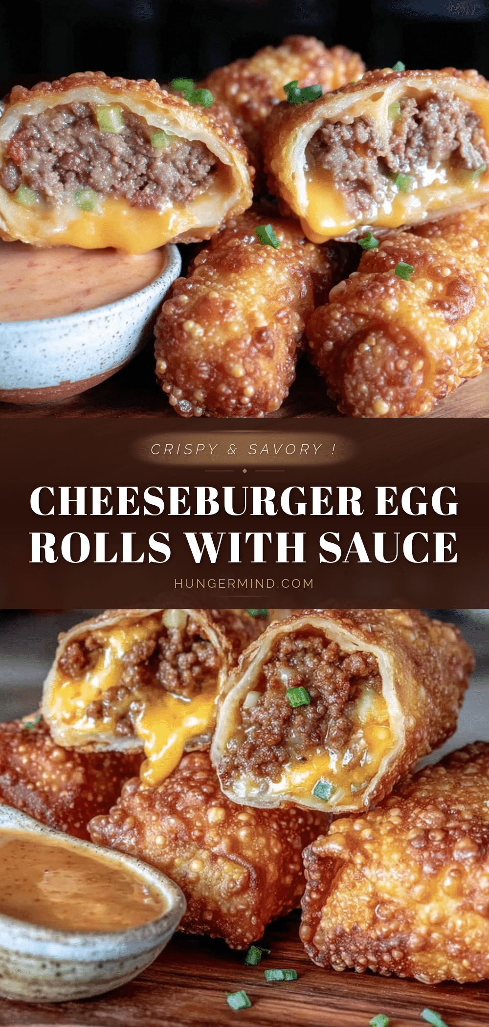 crispy cheeseburger egg rolls recipe
