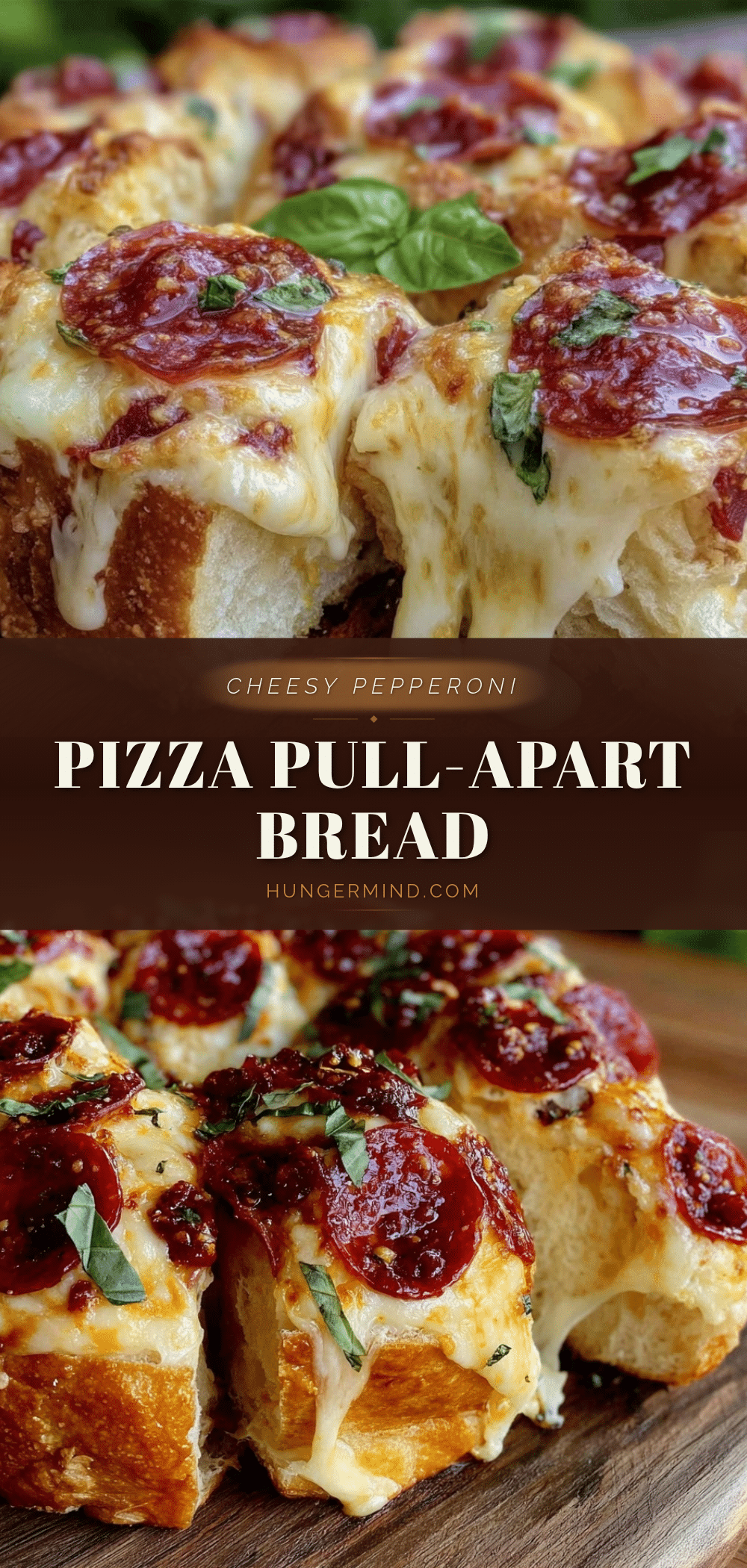 crispy cheesy pepperoni pizza pull-apart bread recipe