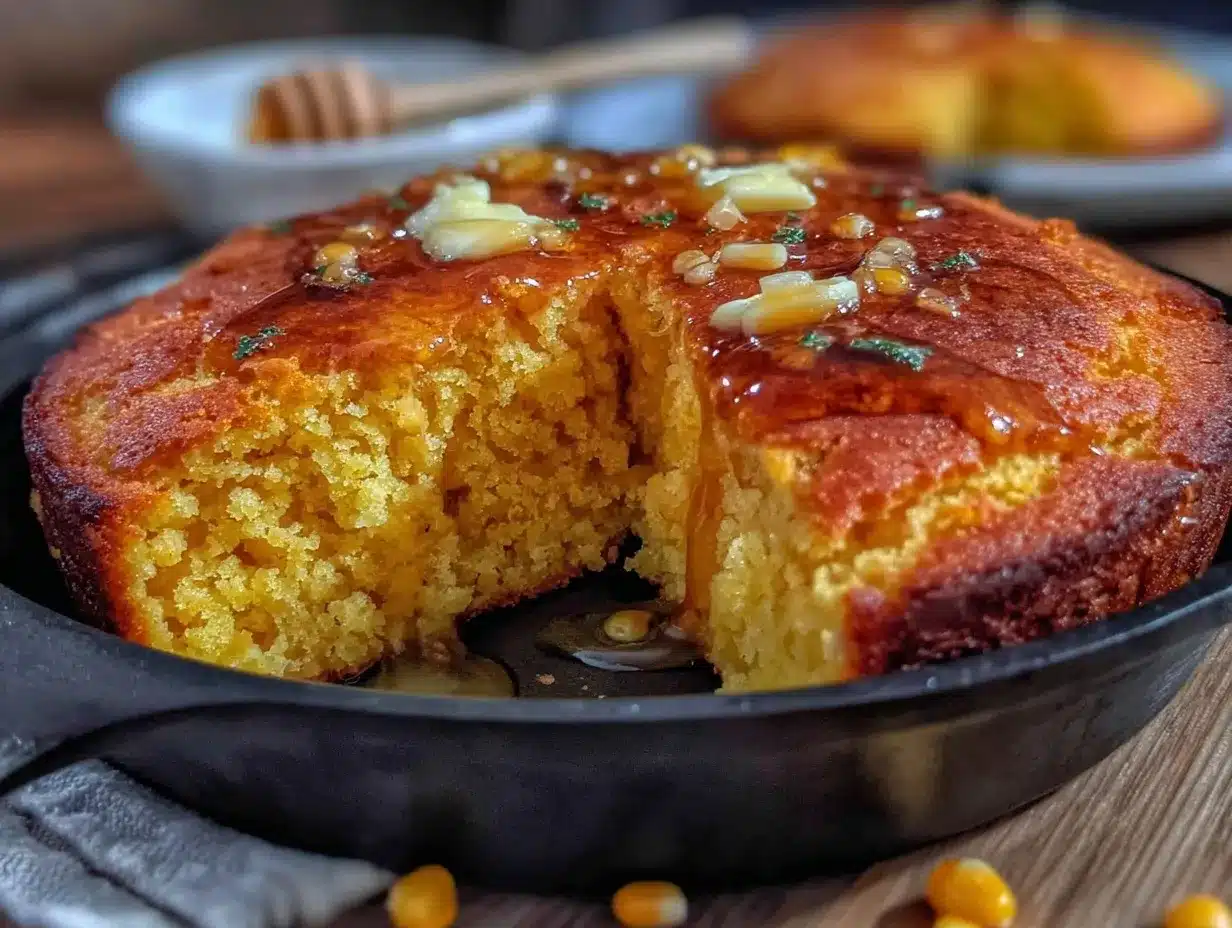 crispy honey butter cornbread skillet preparation steps