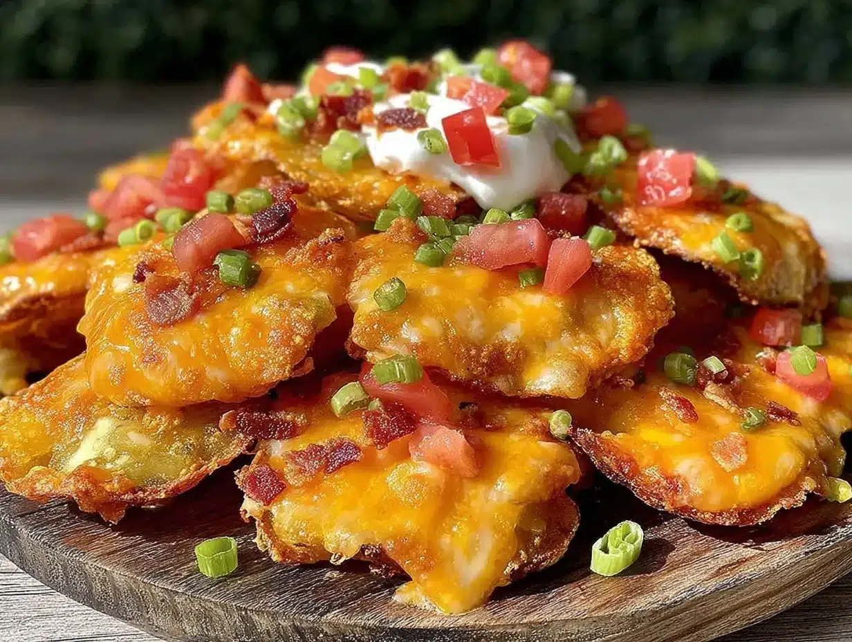 crispy loaded potato skin nachos preparation steps