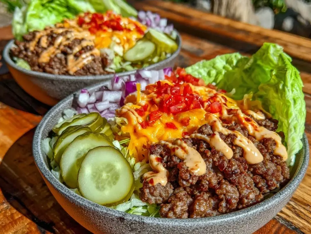 deconstructed Big Mac bowl - featured image