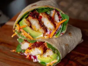 easy one-handed chicken wrap - featured image