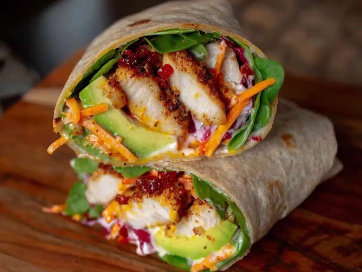 easy one-handed chicken wrap - featured image