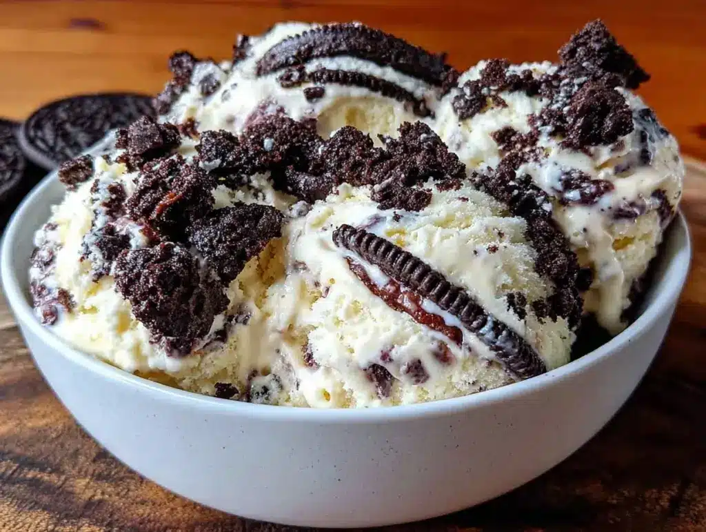 no-churn cookies and cream ice cream - featured image