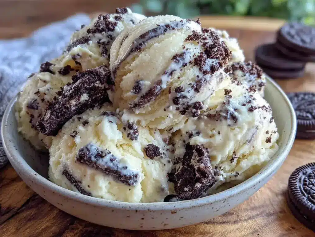 no-churn cookies and cream ice cream - featured image