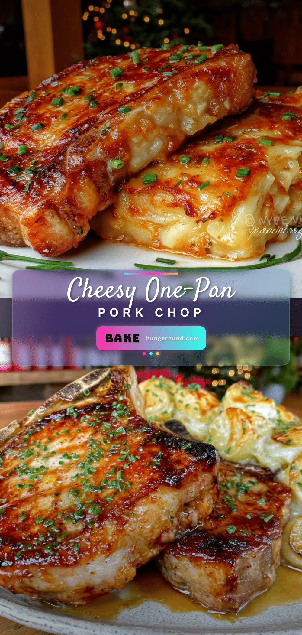 pork chop and scalloped potato one-pan bake recipe