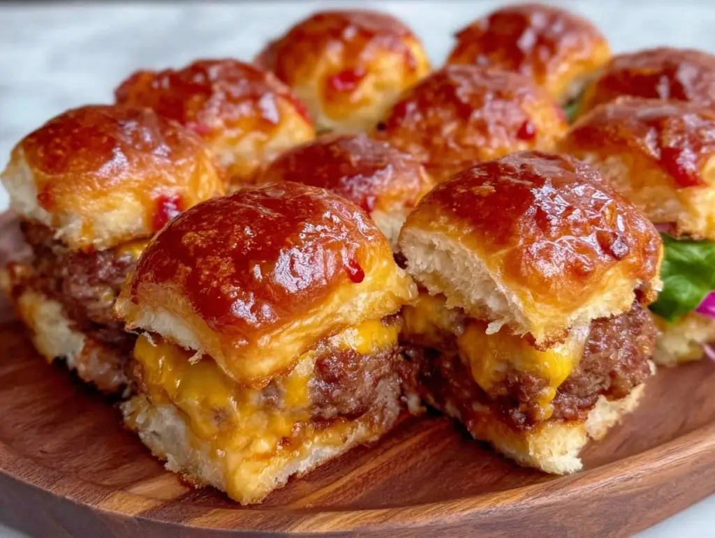 pull-apart cheeseburger sliders - featured image