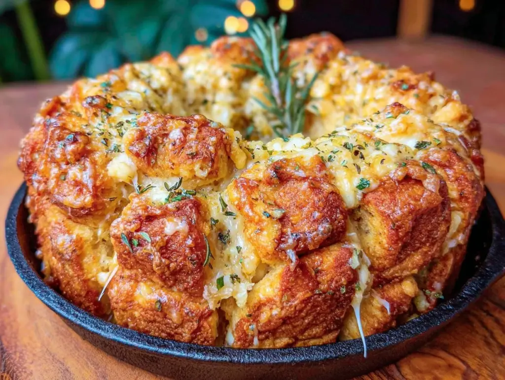 savory cheesy garlic herb monkey bread - featured image