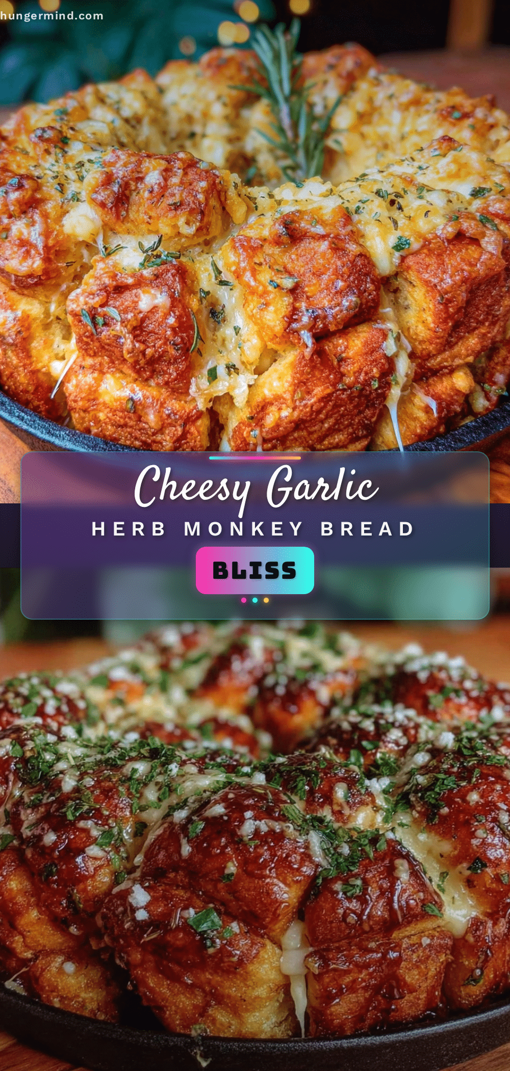 savory cheesy garlic herb monkey bread recipe