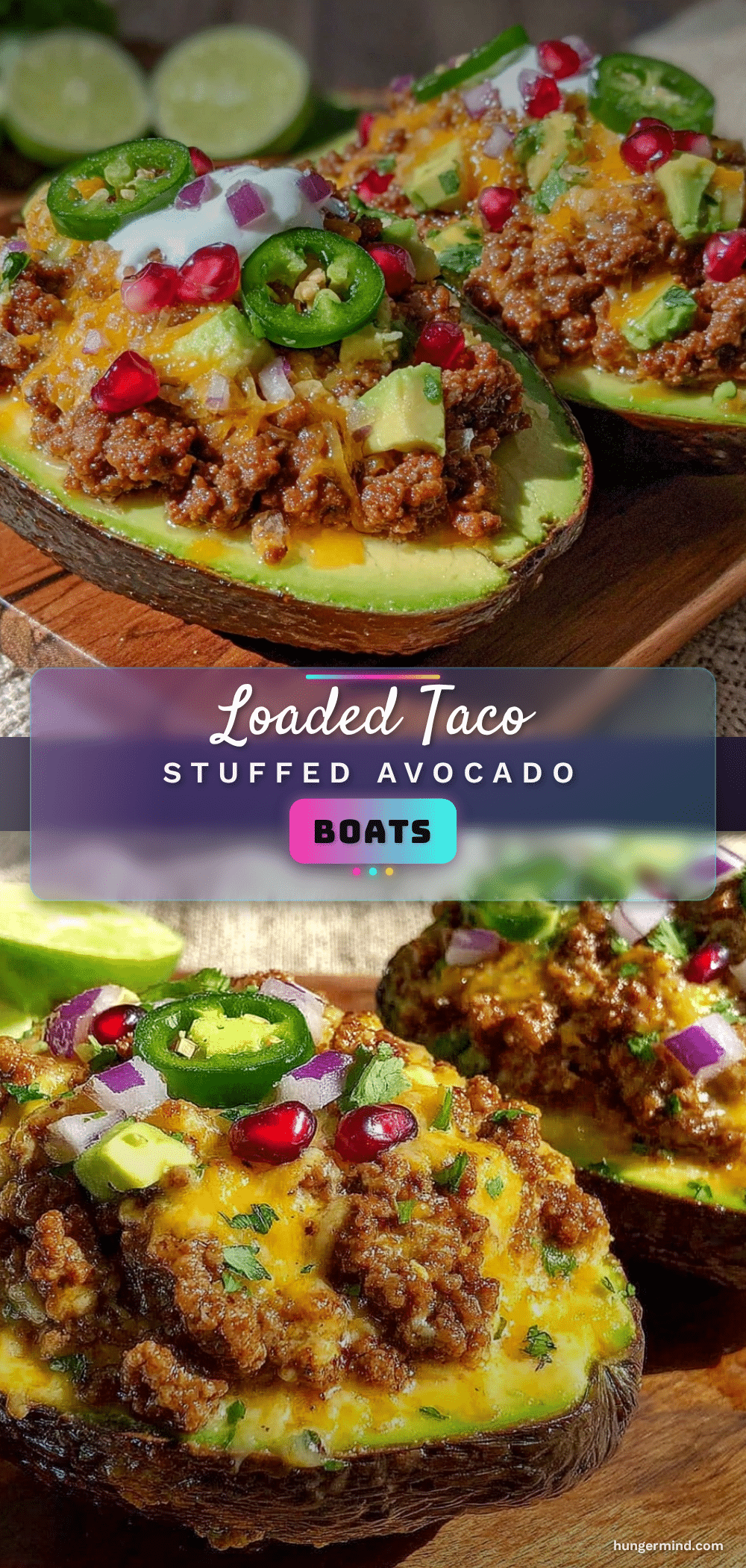 taco stuffed avocado boats recipe