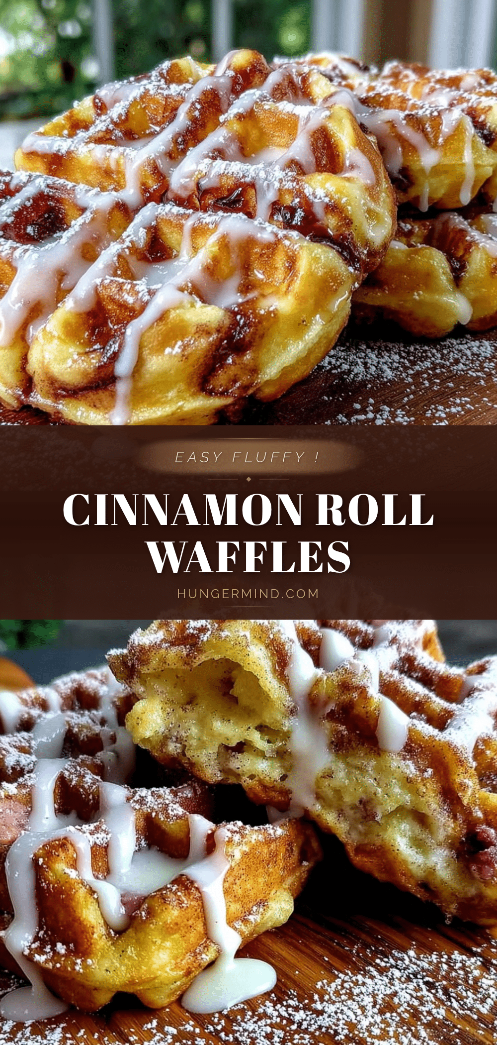 waffle iron cinnamon roll waffles recipe
