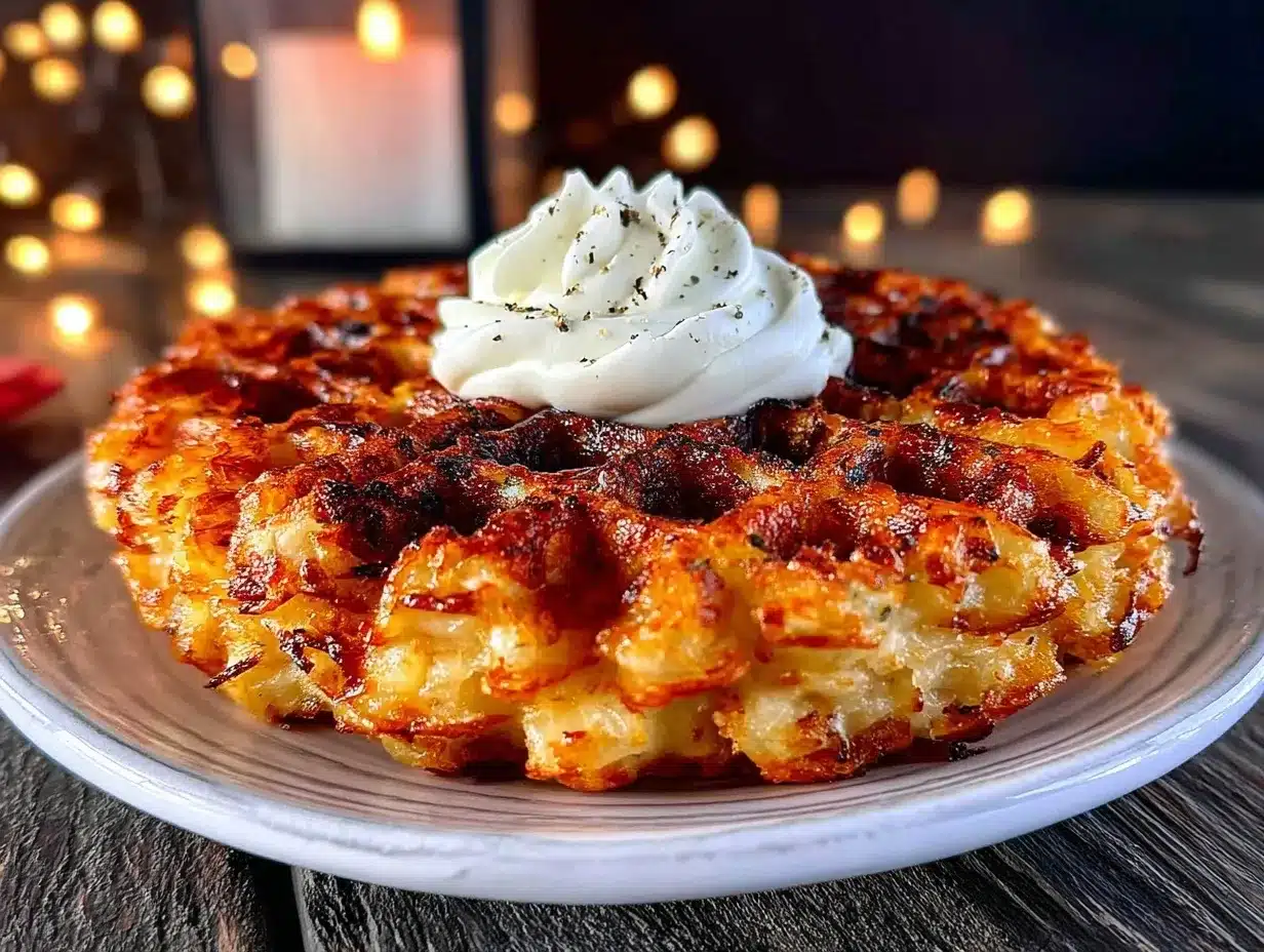 waffle iron hash browns preparation steps