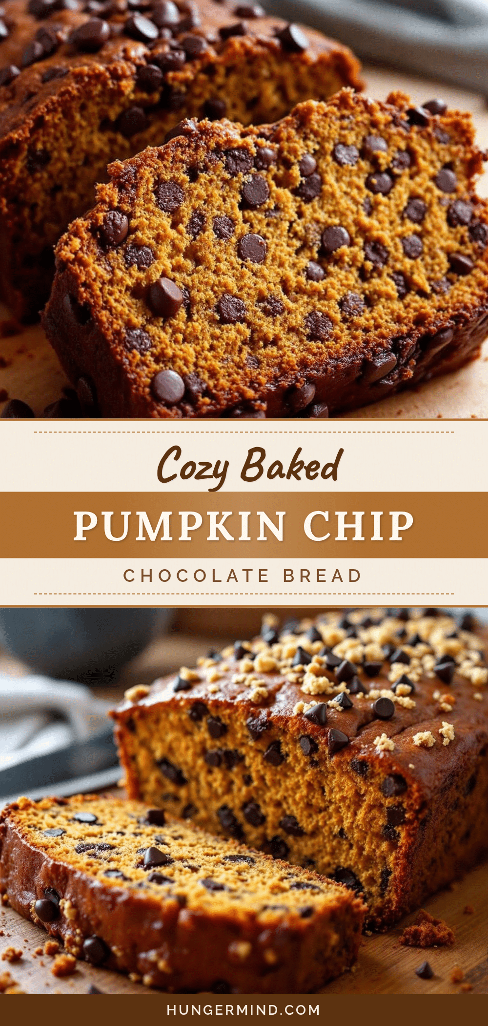 baked pumpkin chocolate chip bread recipe