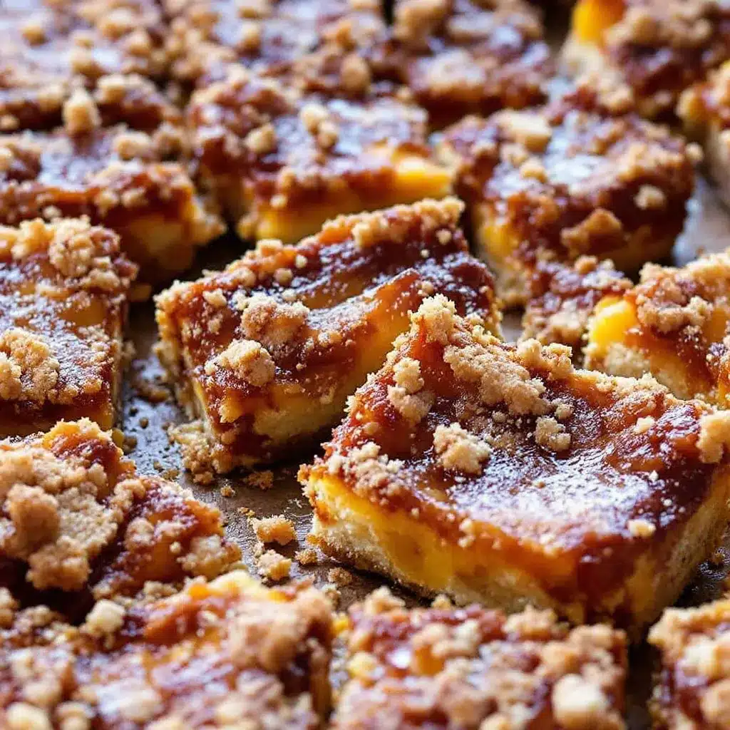 bourbon peach cobbler bars preparation steps