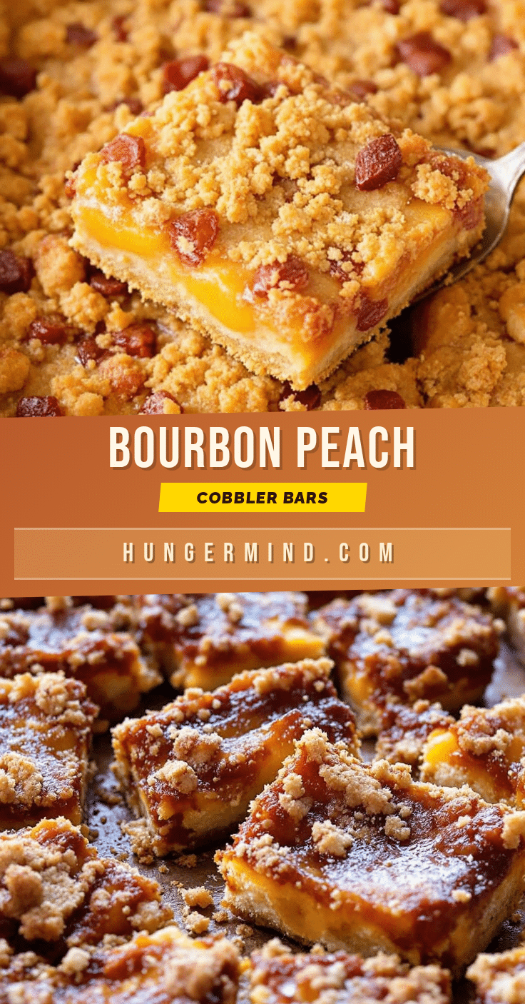 bourbon peach cobbler bars recipe