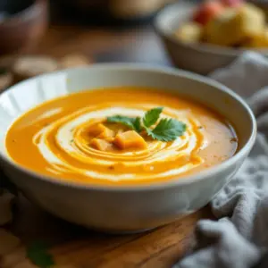 butternut squash and apple soup - featured image