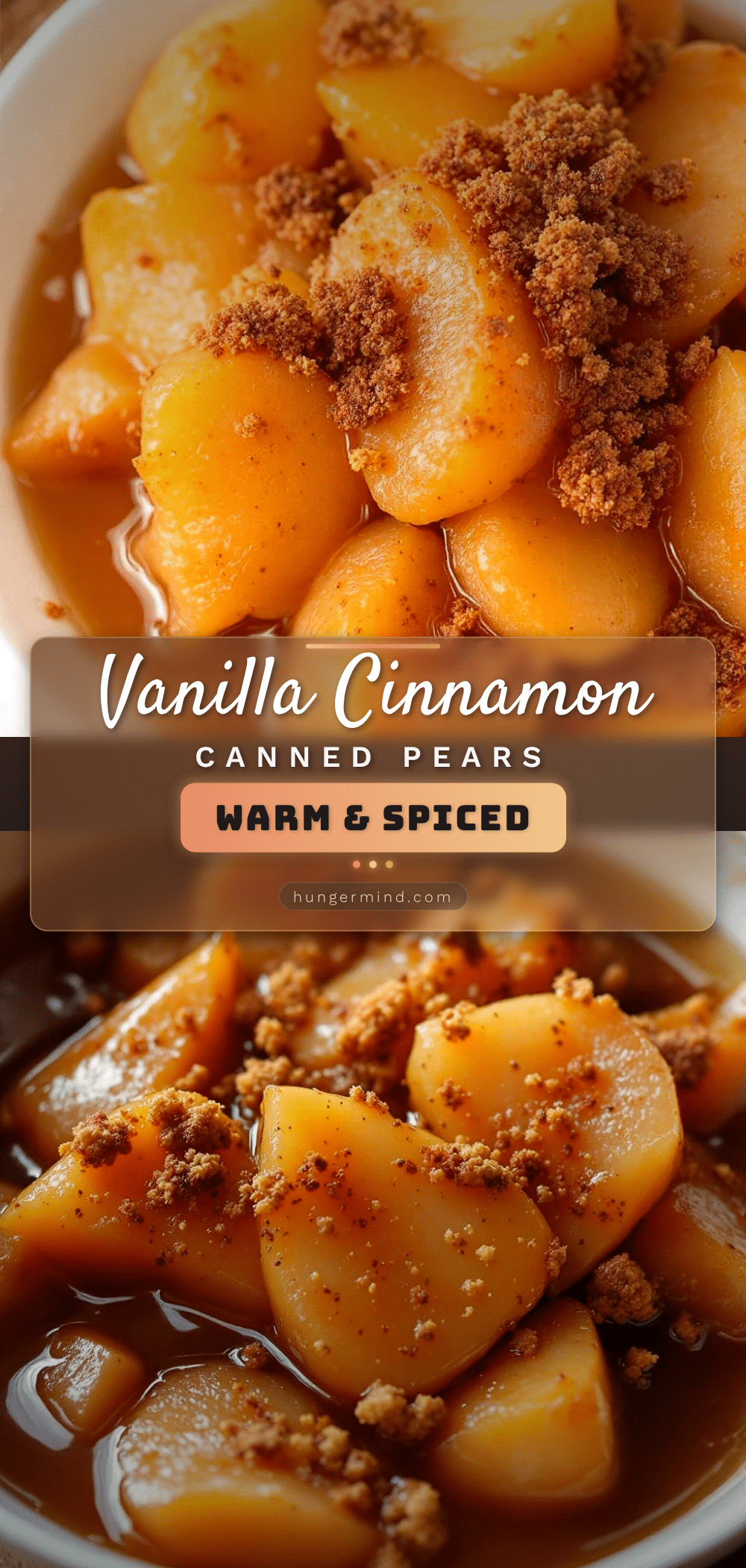 cinnamon vanilla canned pears recipe