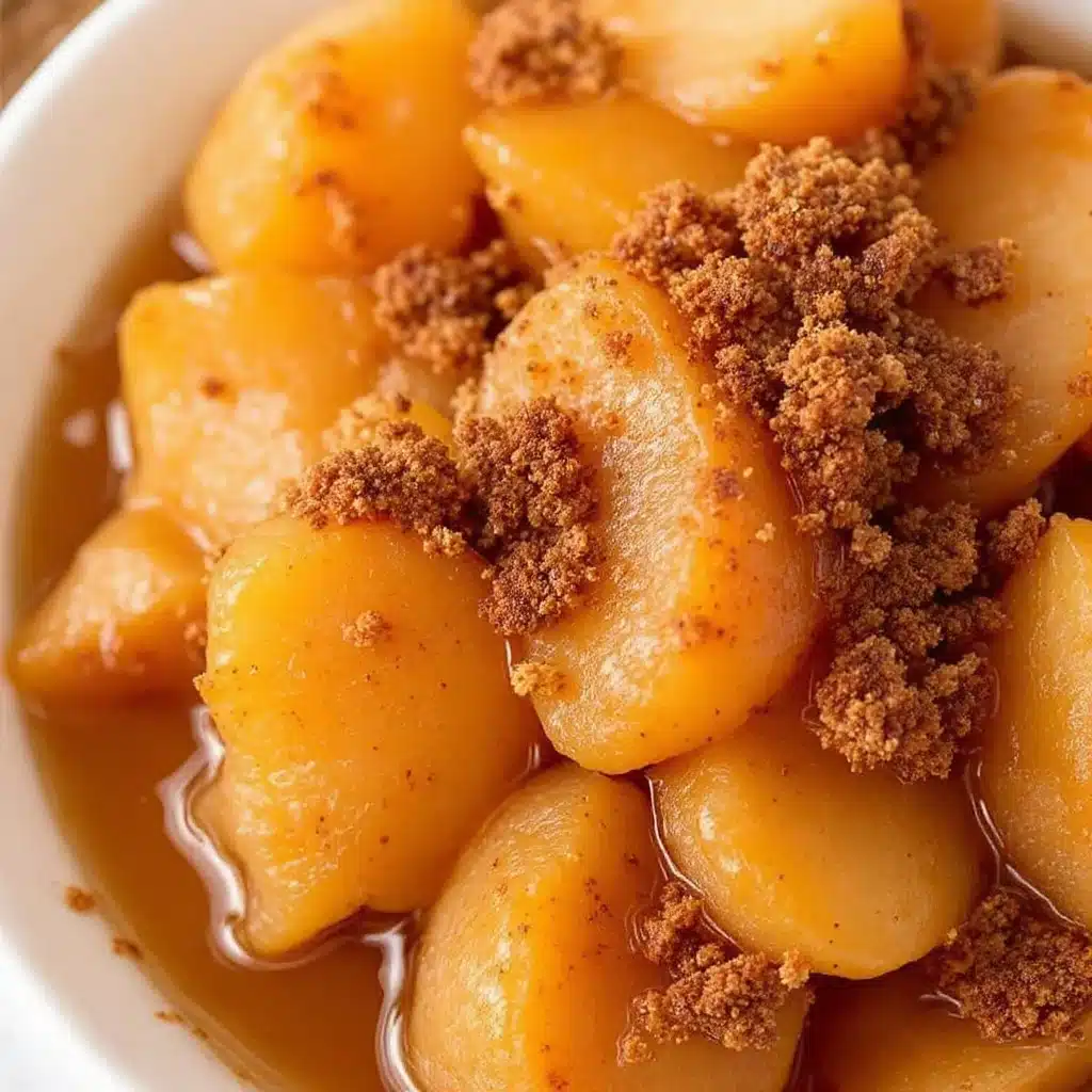 cinnamon vanilla canned pears - featured image