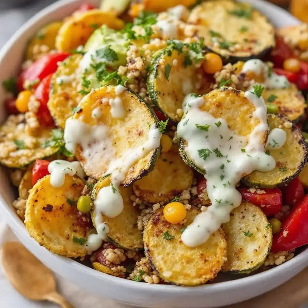 crispy garlic parmesan zucchini chips - featured image