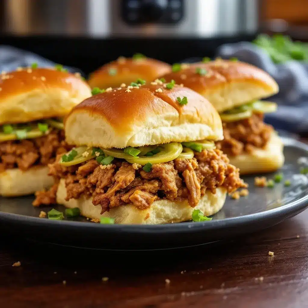 crockpot pulled pork sliders preparation steps