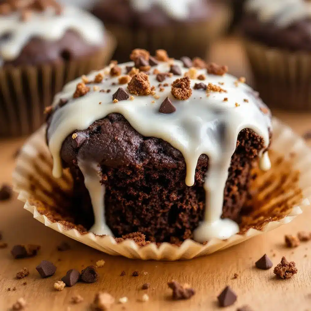 double chocolate zucchini muffins preparation steps