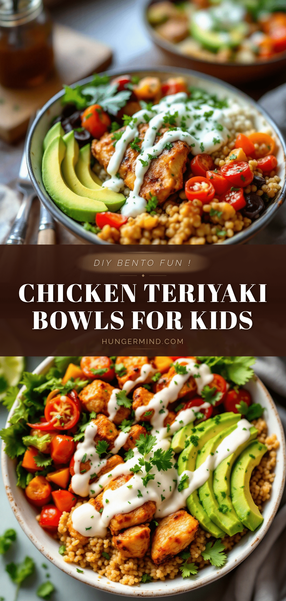 easy chicken teriyaki bento bowls for kids recipe