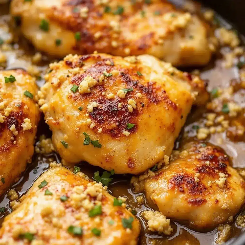 easy garlic butter chicken thighs preparation steps
