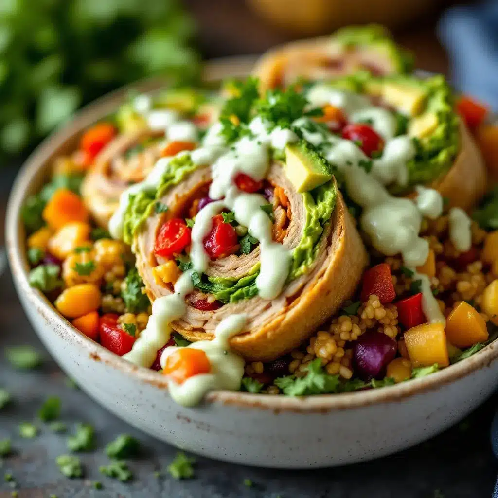 Easy Turkey Ranch Pinwheel Wraps - featured image