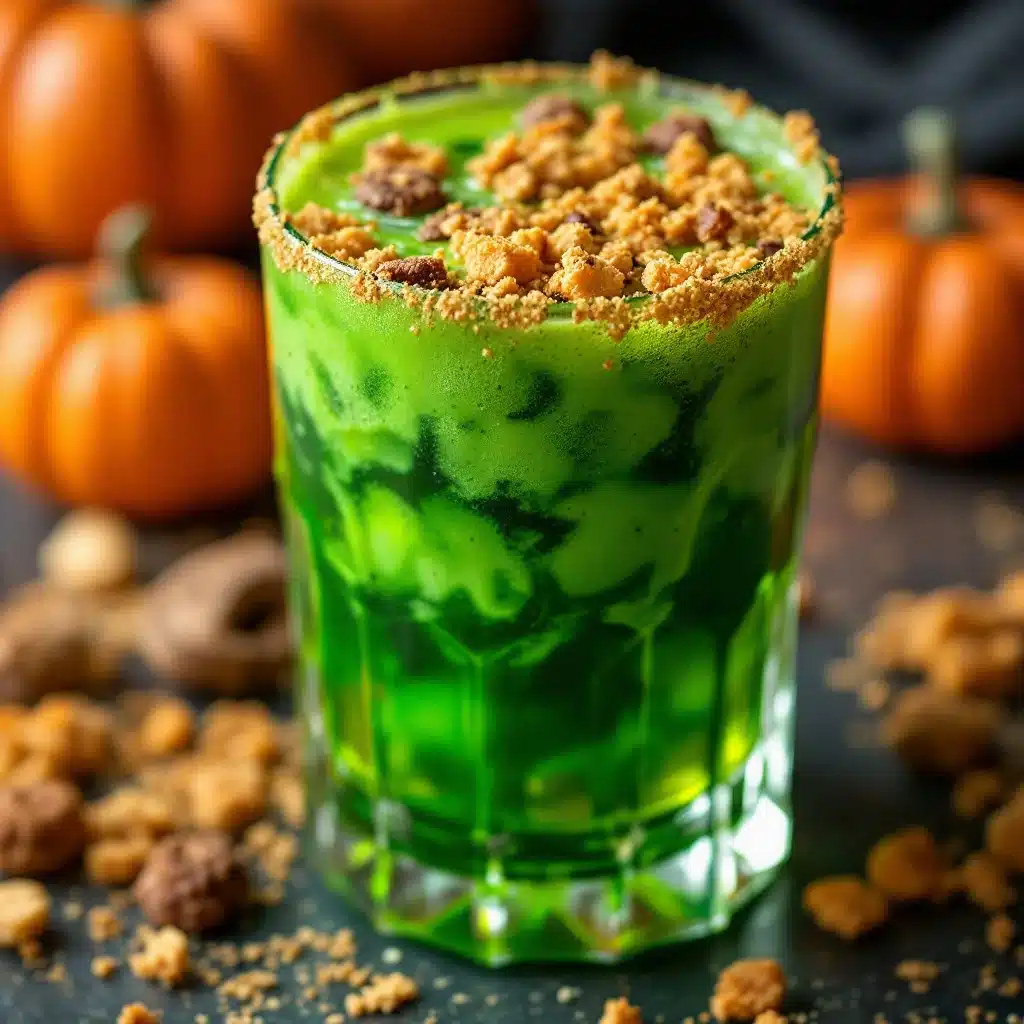 easy witchs brew green halloween punch - featured image