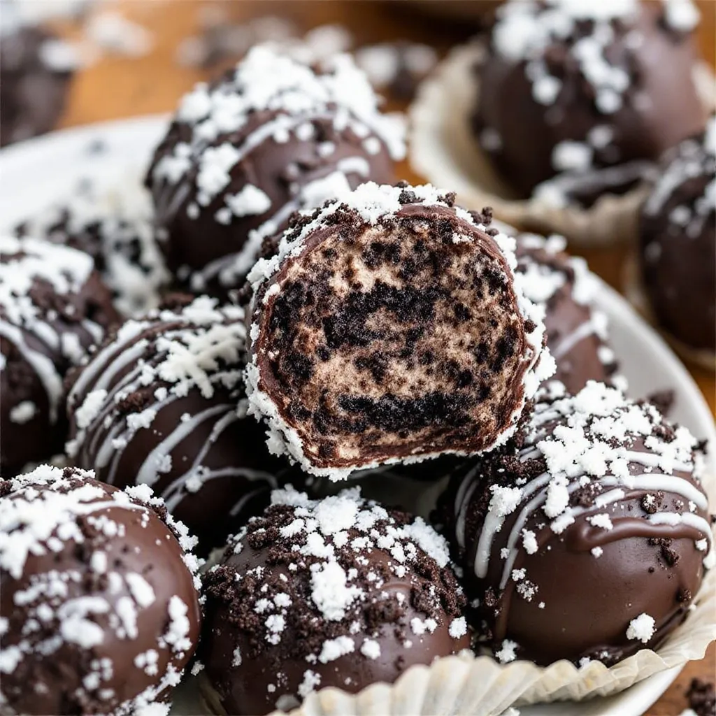 football oreo truffles preparation steps