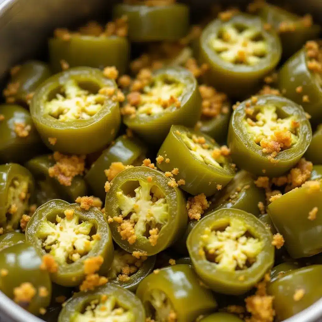 homemade spicy pickled jalapeno peppers preparation steps