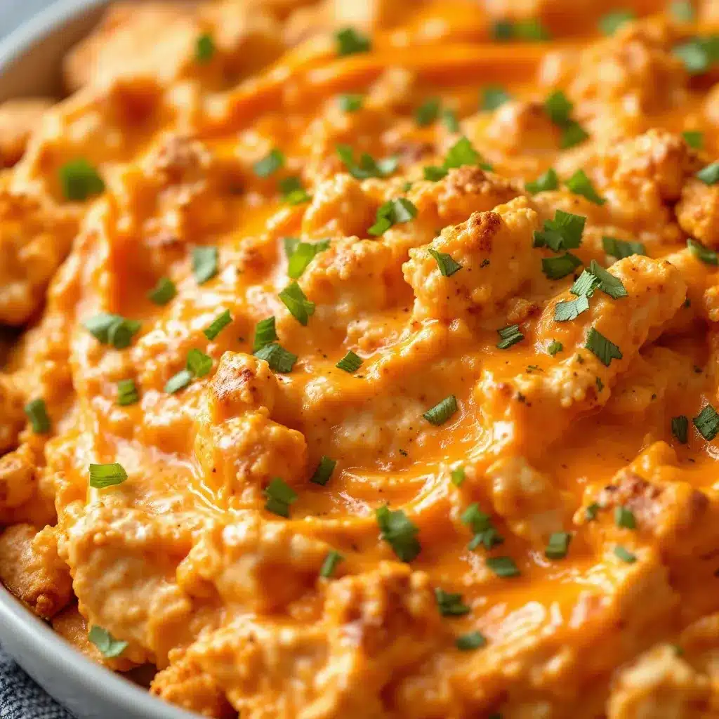 loaded buffalo chicken dip with pretzel bites preparation steps