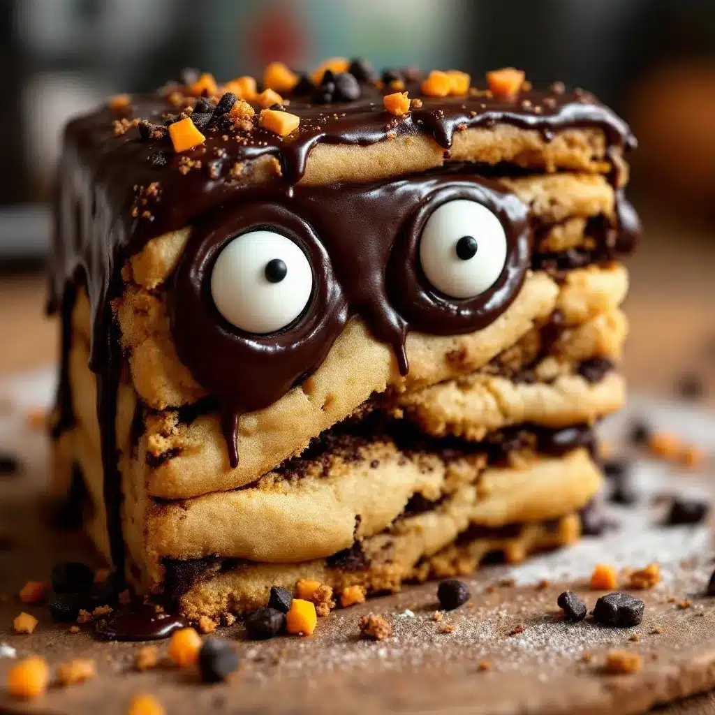 mummy halloween cookie cake preparation steps