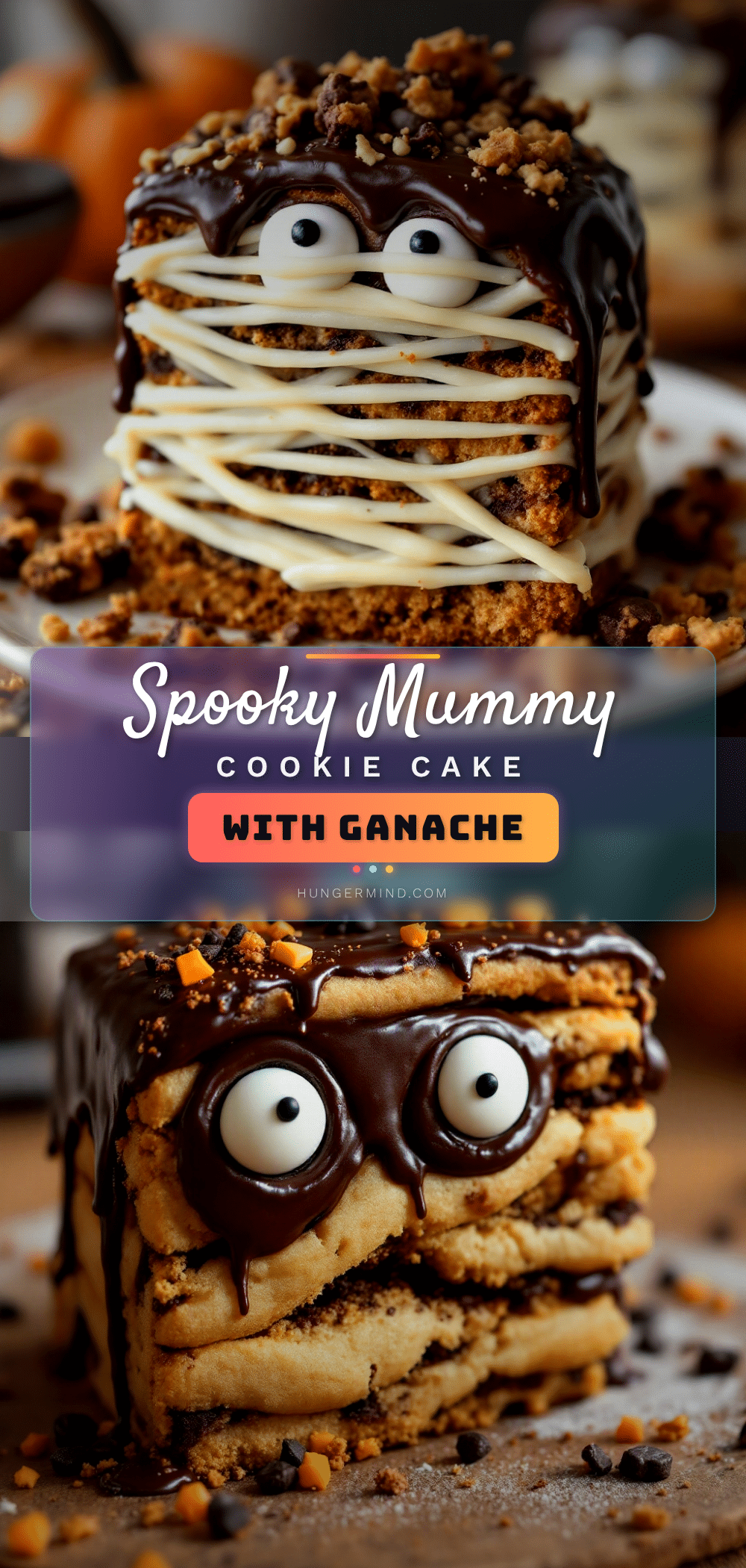 mummy halloween cookie cake recipe
