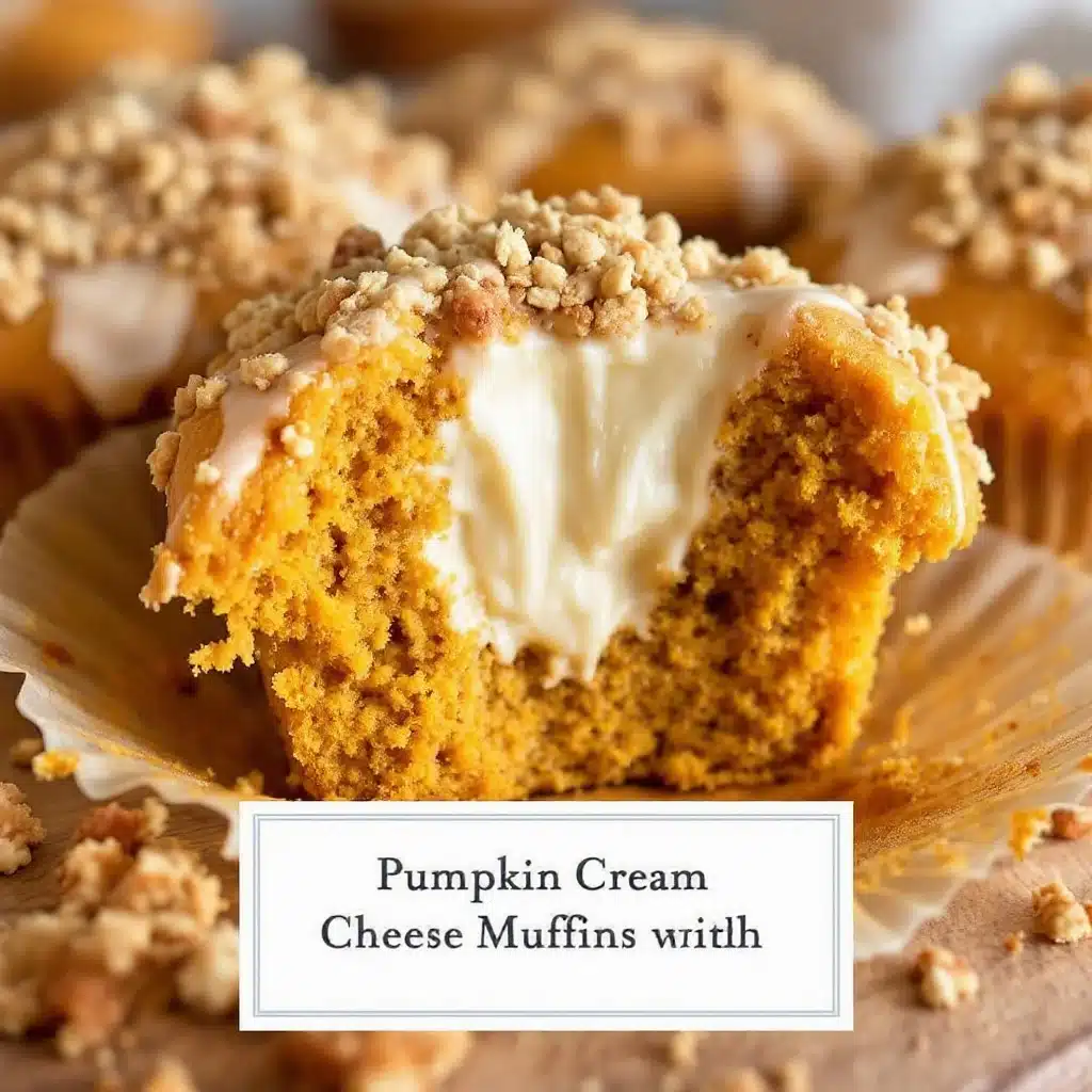 pumpkin cream cheese muffins - featured image