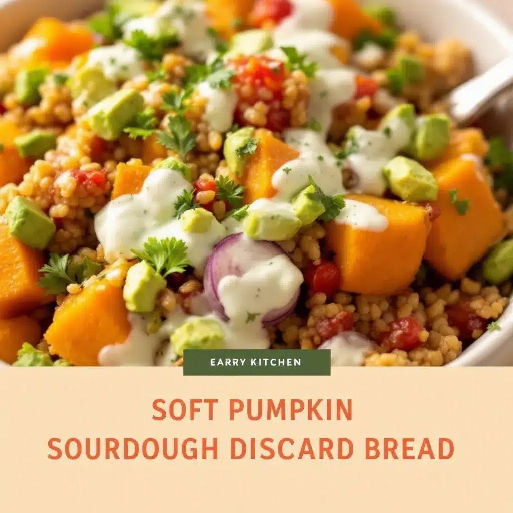 pumpkin sourdough discard bread preparation steps