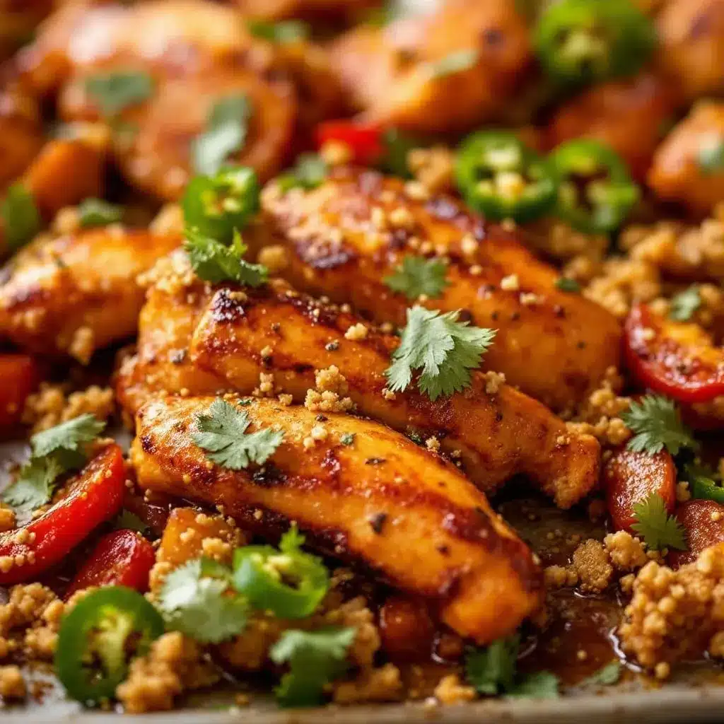 sheet pan chicken fajitas preparation steps