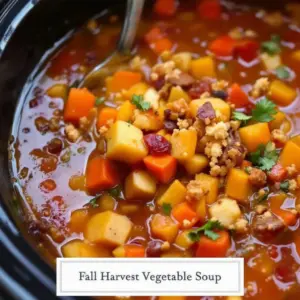 slow cooker fall harvest vegetable soup - featured image