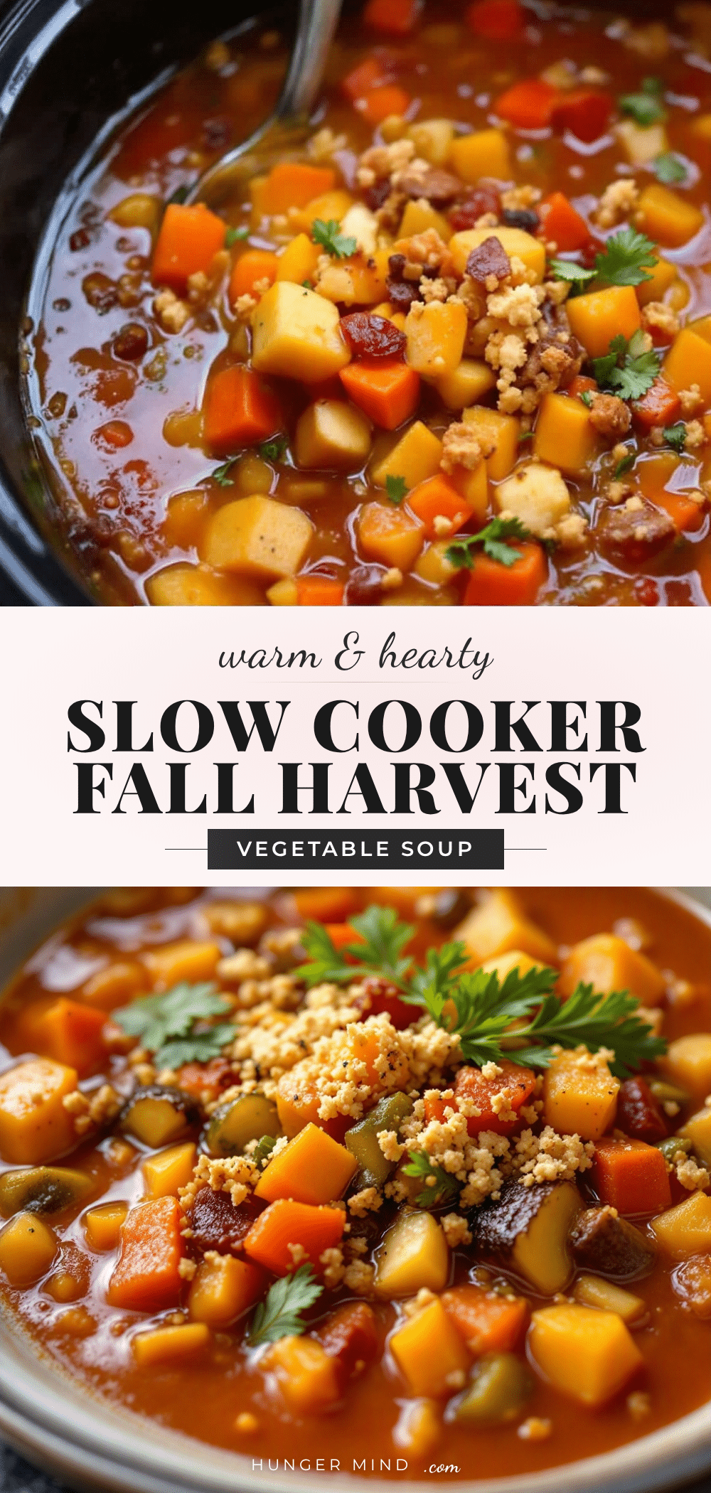 slow cooker fall harvest vegetable soup recipe