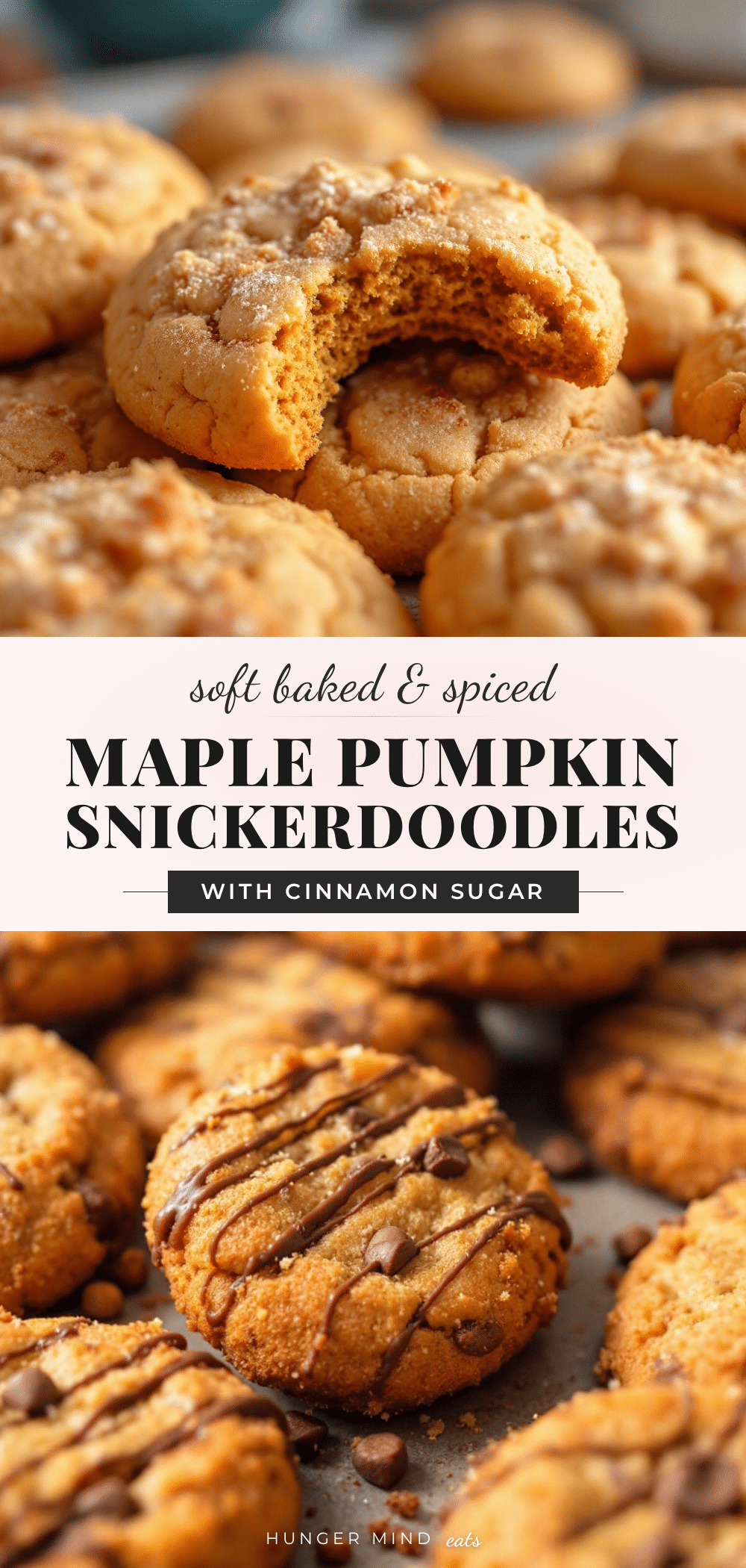 soft baked maple pumpkin snickerdoodle cookies recipe
