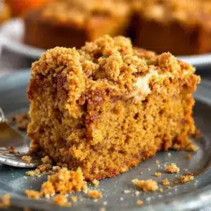 spiced pumpkin coffee cake - featured image